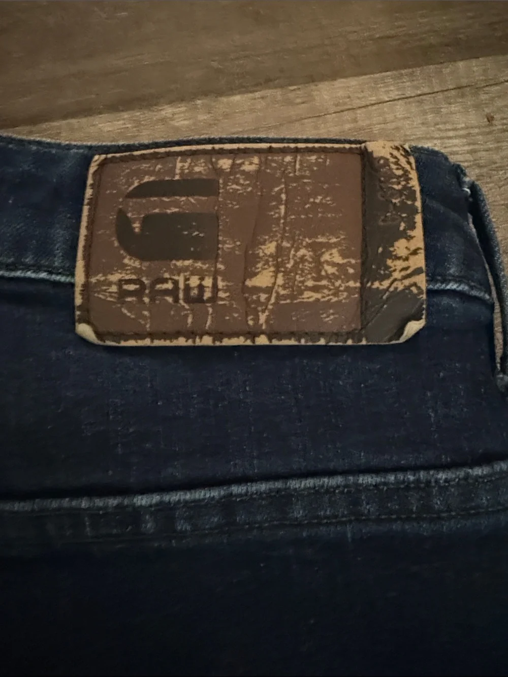 G-Star Raw Navy Folded Hem Denim Shorts